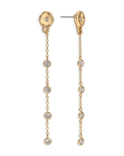 Dainty Dream Cubic Zirconia Linear Drop Earrings