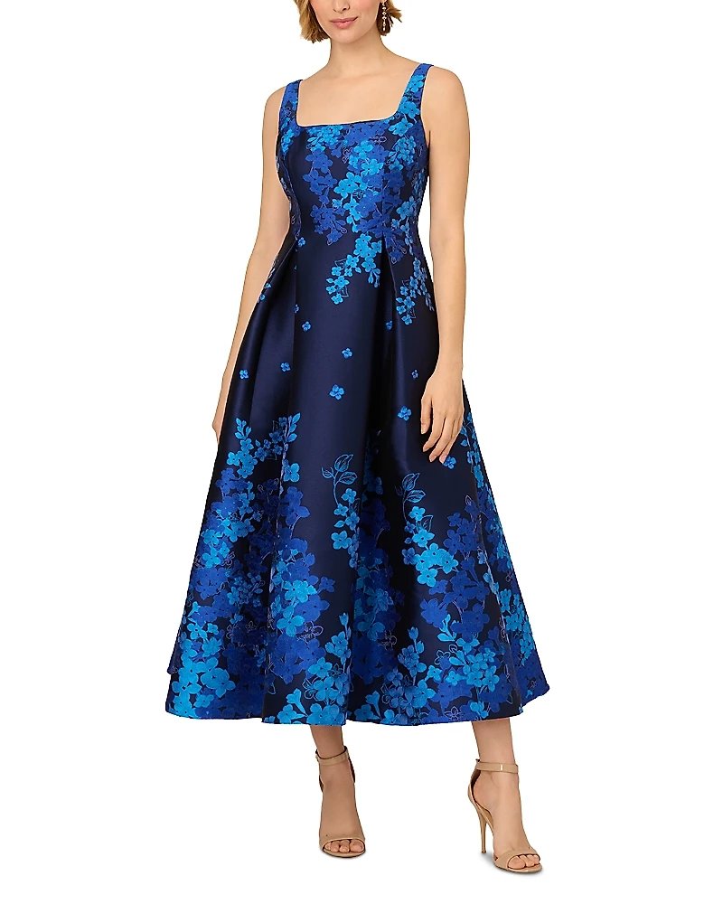 Adrianna Papell Jacquard Dress