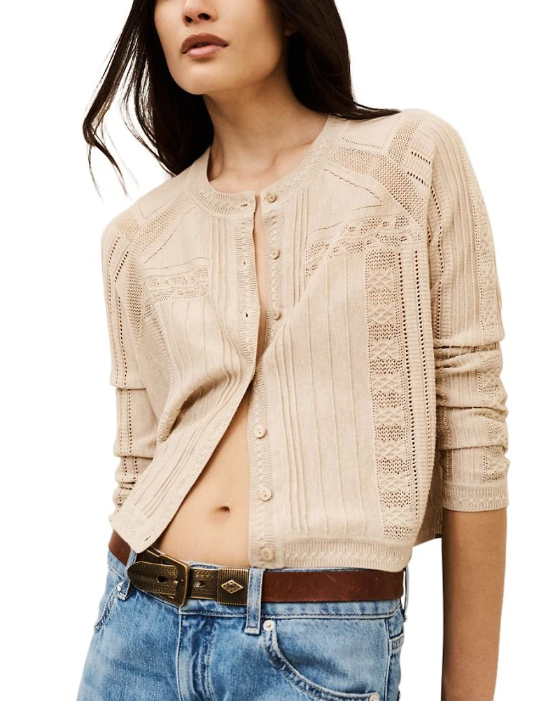 Puria Pointelle Cardigan