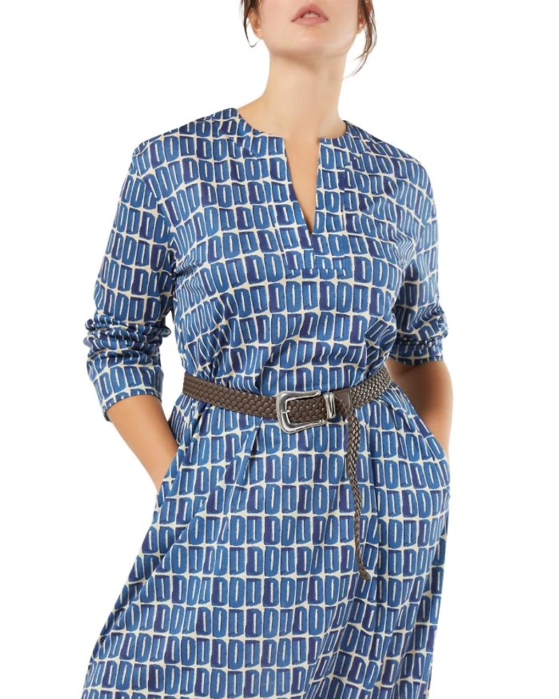 Plus Ancella Navy Dress