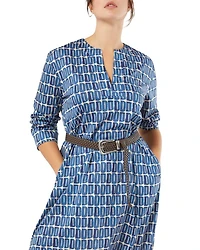 Plus Ancella Navy Dress