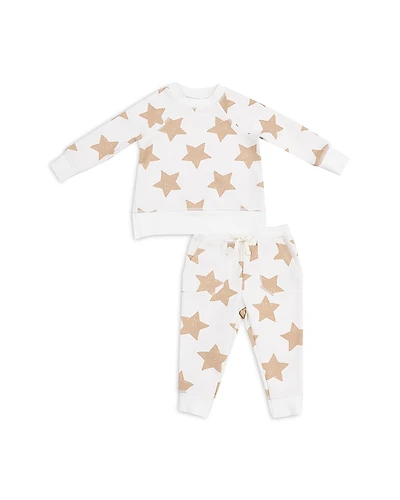 Angel Dear Boys' French Terry Stars Raglan Sweatshirt & Jogger Set - Baby, Little Kid