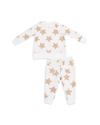 Angel Dear Boys' French Terry Stars Raglan Sweatshirt & Jogger Set - Baby, Little Kid
