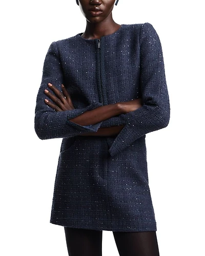 Sequin Tweed Jacket