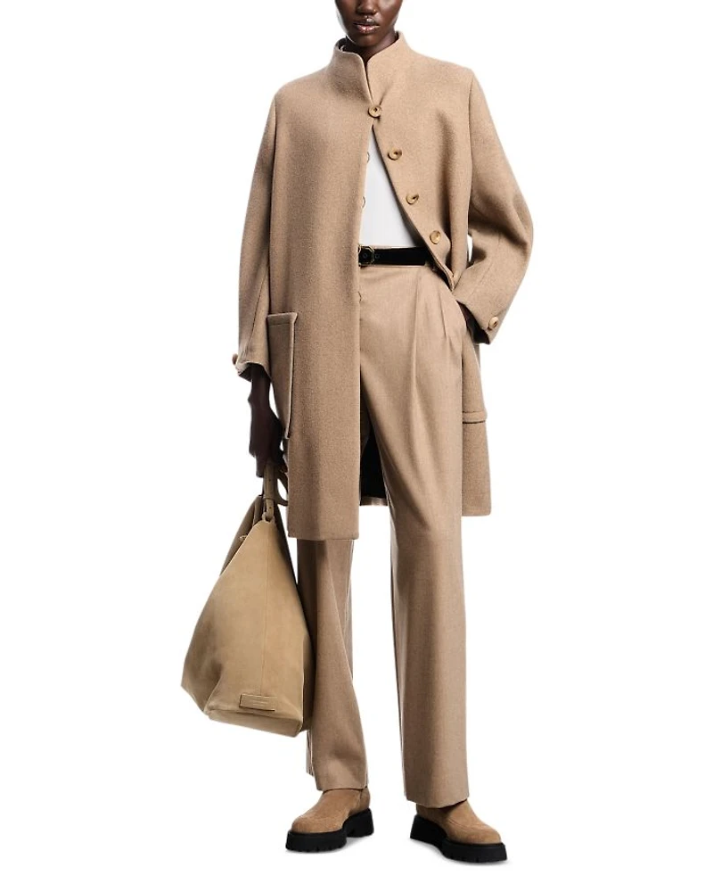 Mock Neck Coat