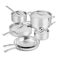 Hestan ProBond Luxe Piece Professional Clad Stainless Steel Cookware Set