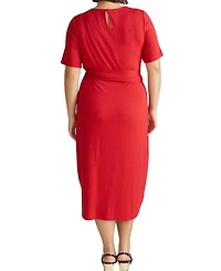 Plus Delilah Liquid Jersey Dress