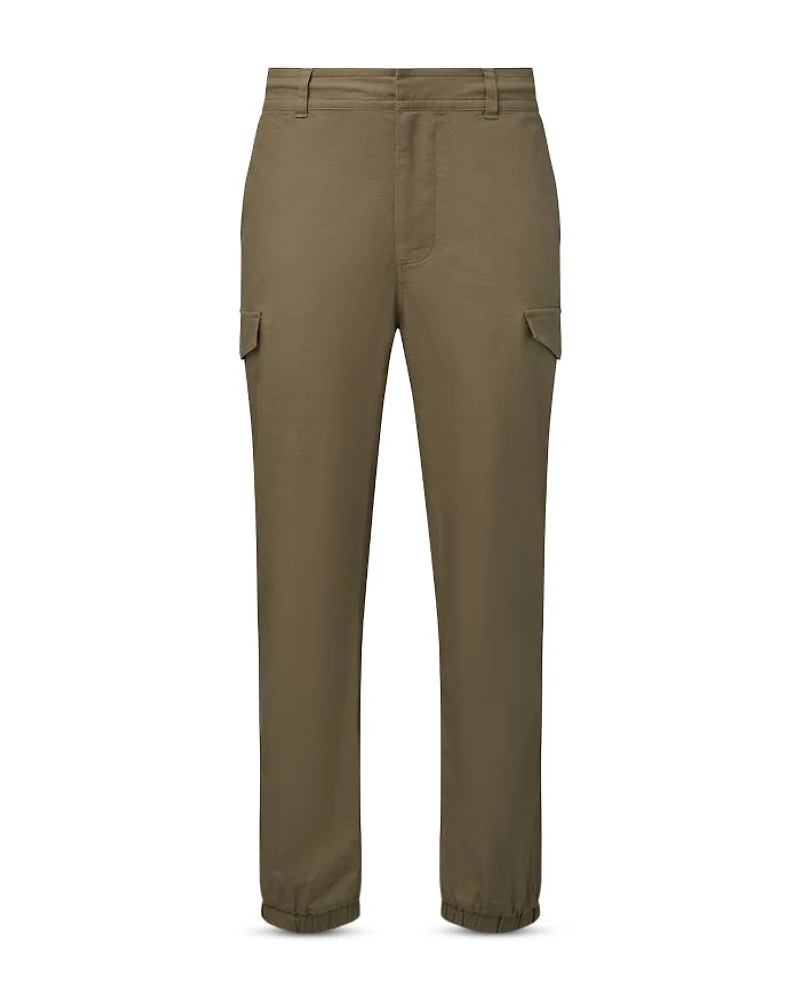 Linen Cargo Jogger Pants
