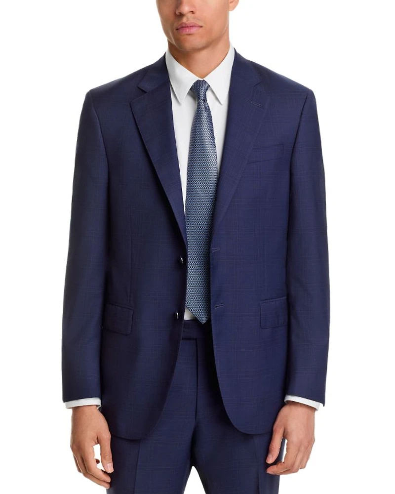 Flynn Tonal Plaid Wool Regular Fit Suit