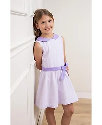 Girls' Peter Pan Collar Seersucker Dress - Baby, Little Kid, Big Kid
