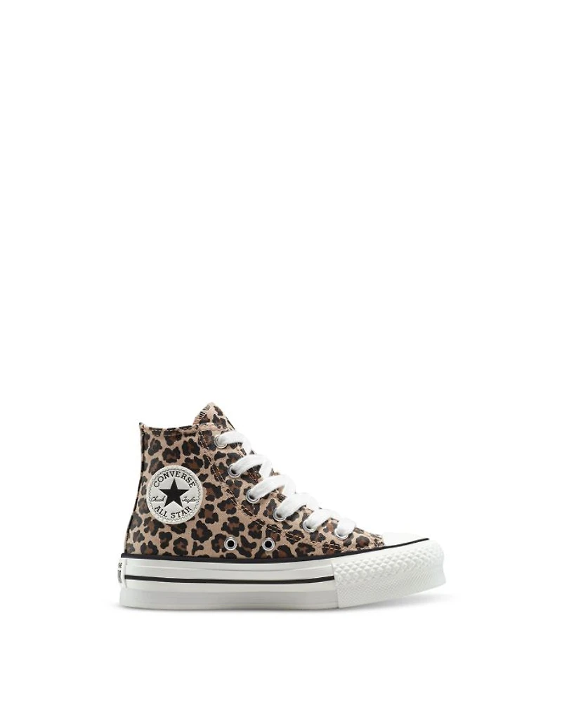 Girls' Chuck Taylor All Star EVA Lift Hi Leopard Sneakers - Big Kid