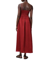 Faelyn Picot Trim Side Slit Maxi Dress