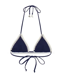 Crocheted Trim Bikini Top