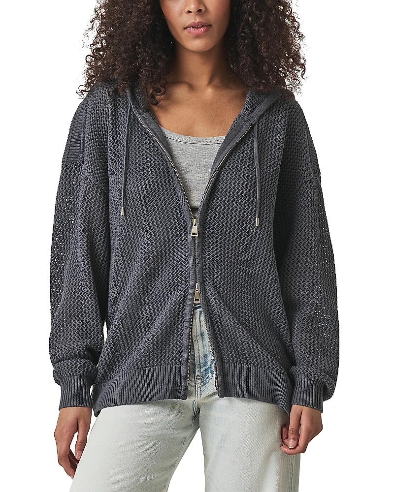 Splendid Nala Zip Up Hooded Sweater