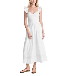 Vineyard Vines Cotton Textured Clip Dot Dress