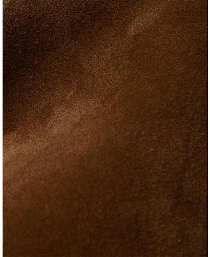 Demi-Lune Large Suede Shoulder Bag