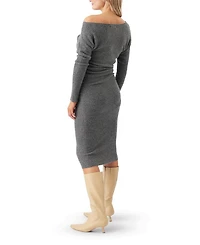Tobie Off Shoulder Knit Dress