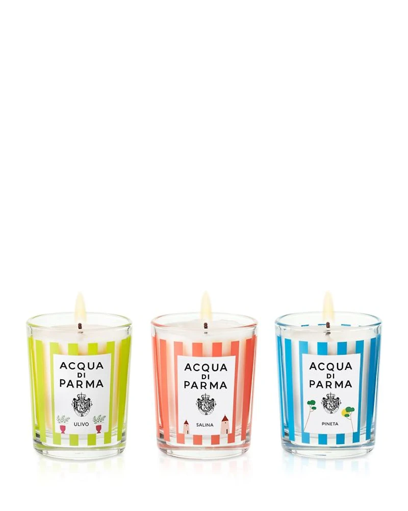 Summer Scented Candle Trio