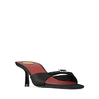 Saint Laurent Women's Daisy Kitten Heel Mules