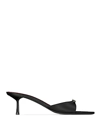 Saint Laurent Women's Daisy Kitten Heel Mules