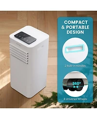 8000 BTU Portable Air Conditioner 3-in-1 AC Unit with Cool Fan Dehum Sleep Mode