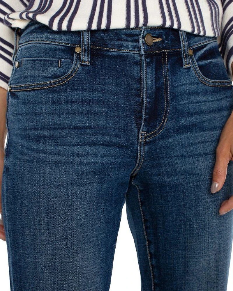 Marley Mid Rise Girlfriend Cuff Jeans Rushland