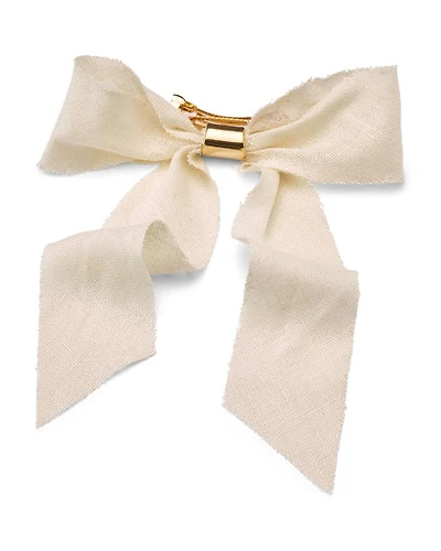 Glossy Amy Silk Bow Barrette