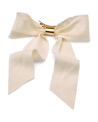 Glossy Amy Silk Bow Barrette