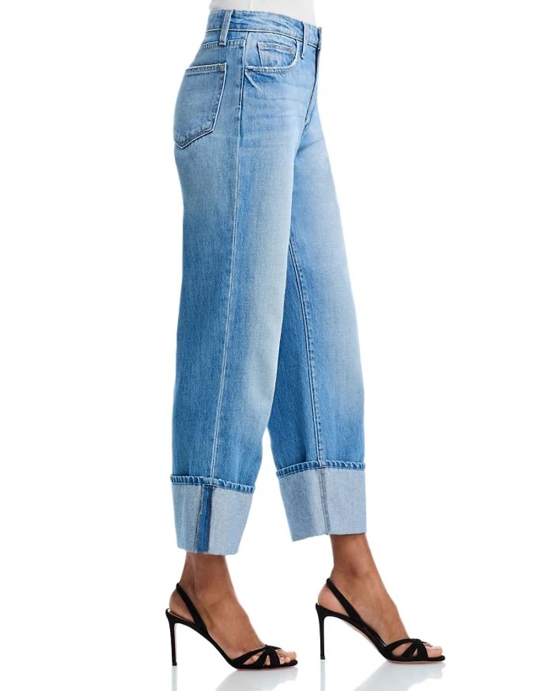 Leighton High Rise Cuff Stovepipe Jeans Cristo