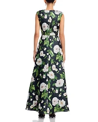Printed Jacquard Ballgown