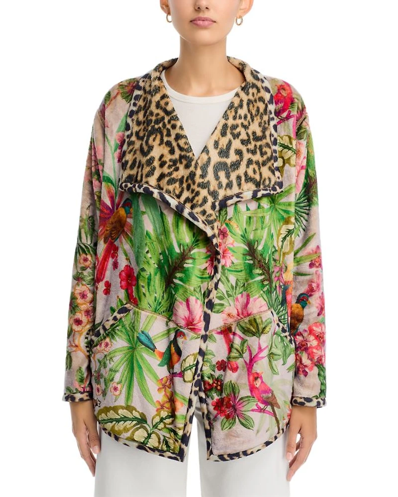 Joan Wrap Printed Jacket
