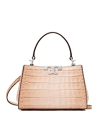 Eleanor Croc-Embossed Mini Satchel
