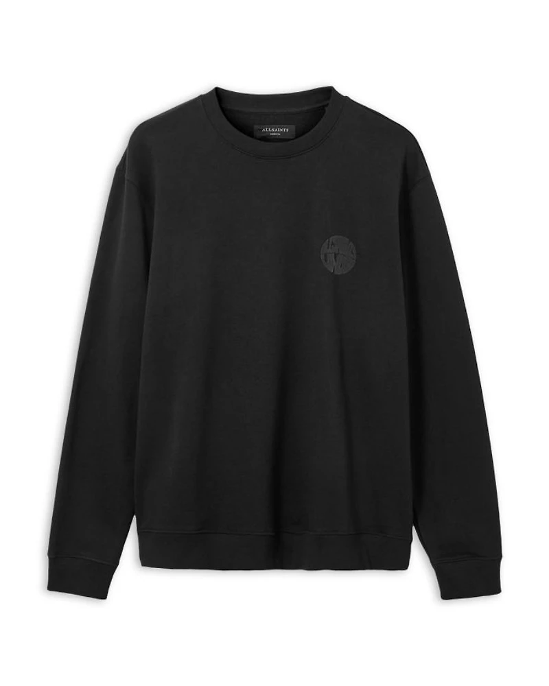 Relaxed Fit Waved Crewneck Sweatshirt