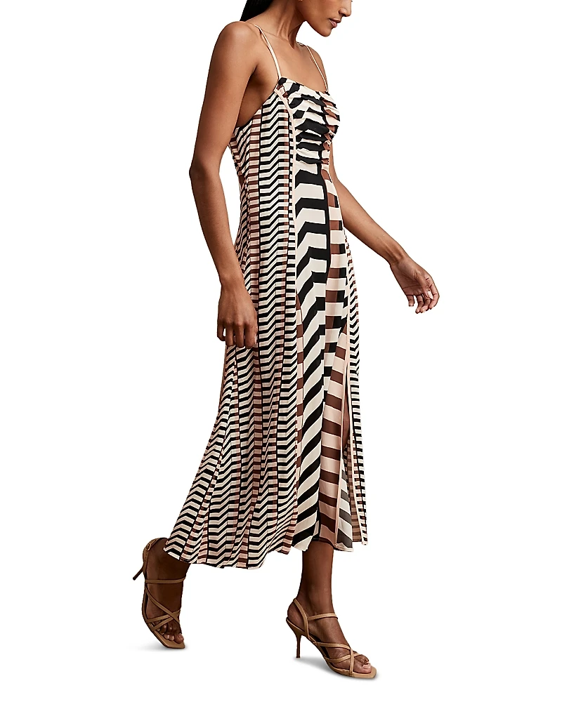 Reiss Georgie Printed Midi Dress