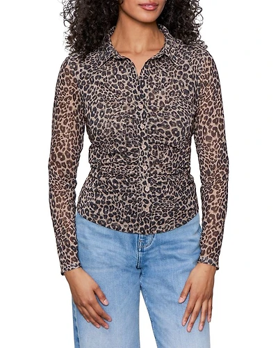 Dreamgirl Cat Print Blouse