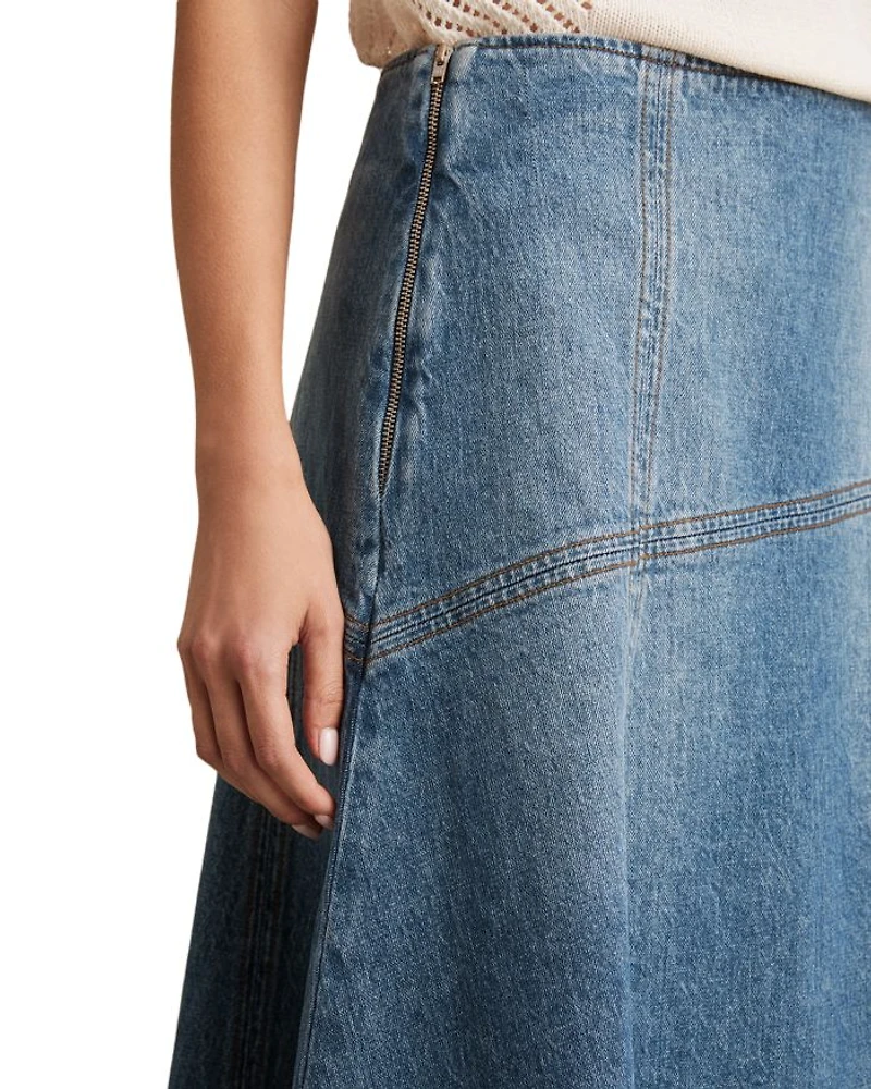 Fee Denim Midi Skirt