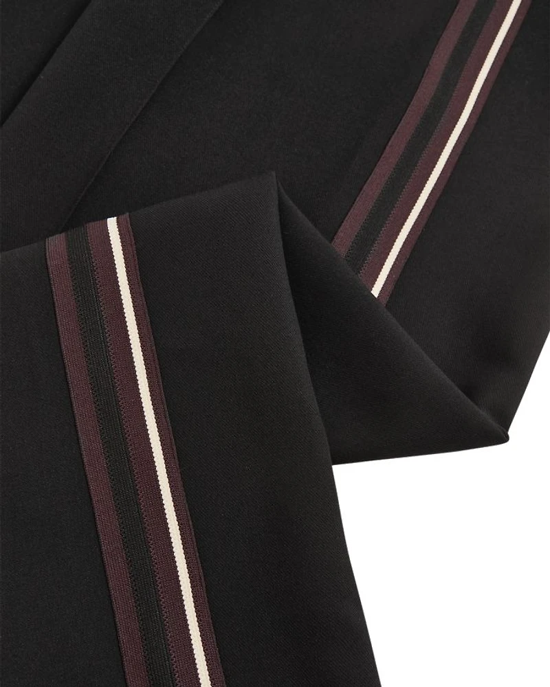 Petite Side Stripe Wide Leg Trousers