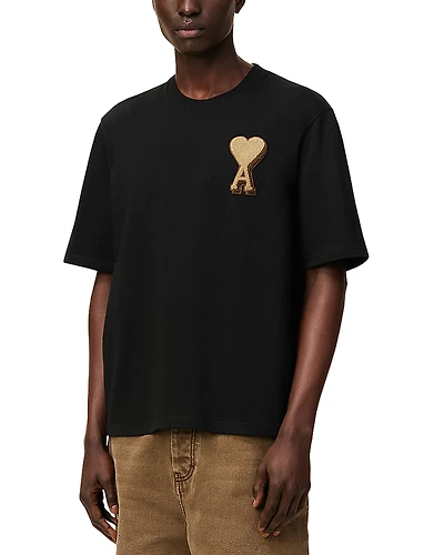 Ami Adc Short Sleeve Logo Tee
