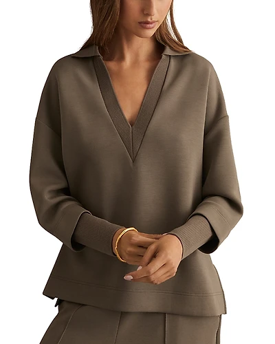 Reiss Bernie Polo Neck Sweatshirt