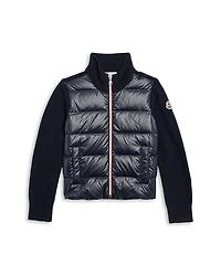 Moncler Boys' Down Puffer Tricot Cardigan
