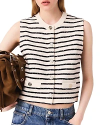 Maje Leli Button Front Top