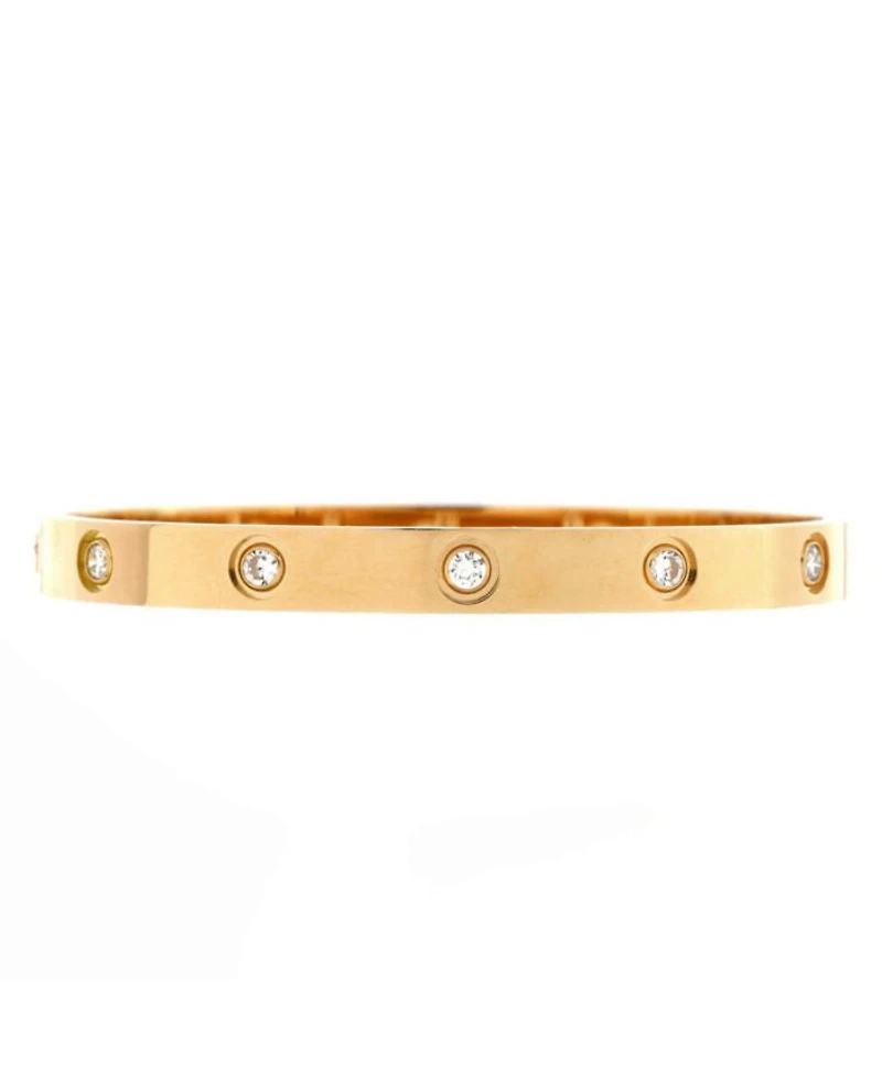 Love 10 Diamond Bracelet 18K Gold with Diamonds