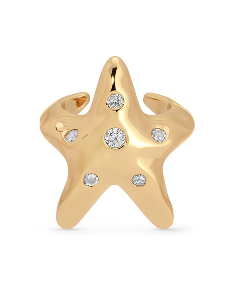 Pavé Starfish Luxe Ear Cuff