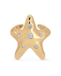 Pavé Starfish Luxe Ear Cuff