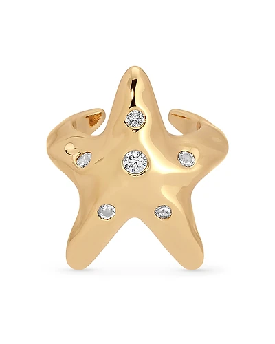 Ettika Pave Starfish Luxe Ear Cuff