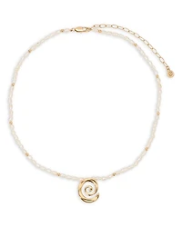 Aura Swirl Cultured Freshwater Pearl Choker Necklace, 16"-19"