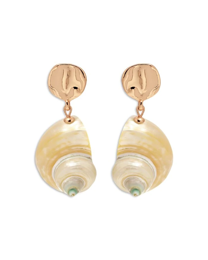 Sunken Treasure Shell Drop Earrings