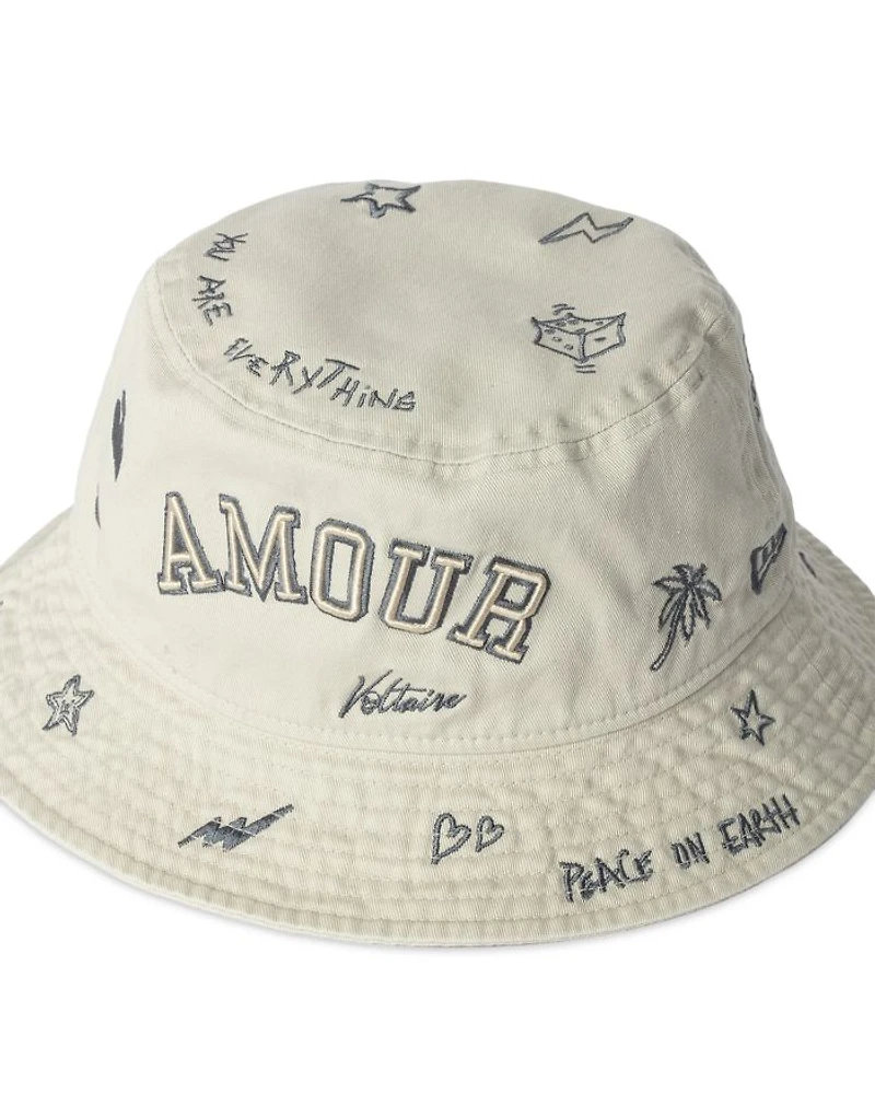 New Era x Zadig Tattoo Embroidered Bucket Hat