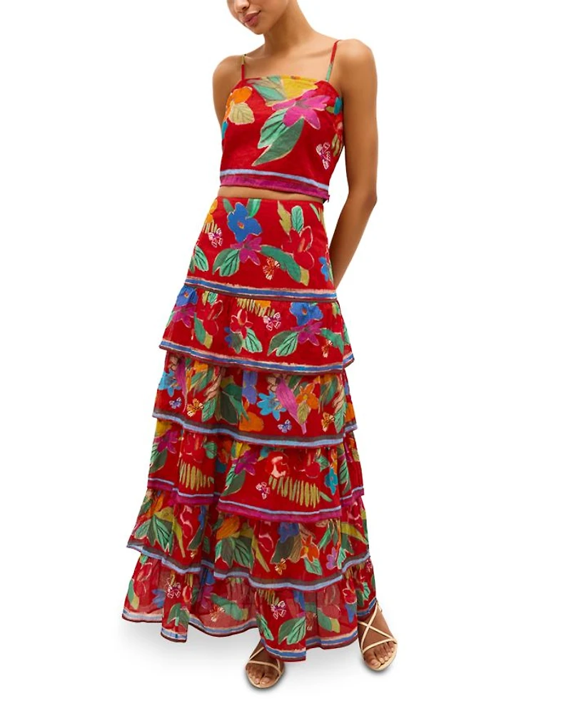 Wyatt Printed Crop Top