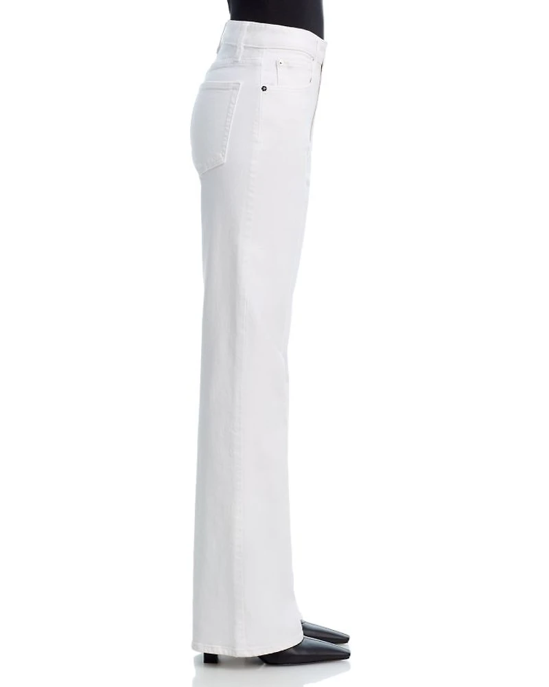 The Arrow High Rise Straight Jeans White
